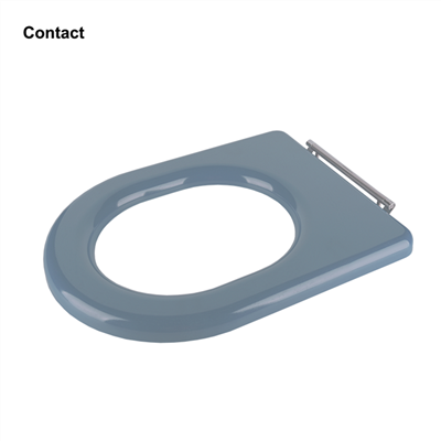 Dudukan Toilet Berbentuk D Abu-abu